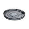 Plate ASOS D28cm glass alabaster black