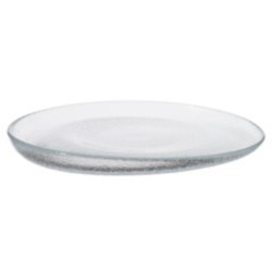 Plate OLA D27.5cm glass clear