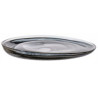 Plate OLA D27.5cm glass alabaster black