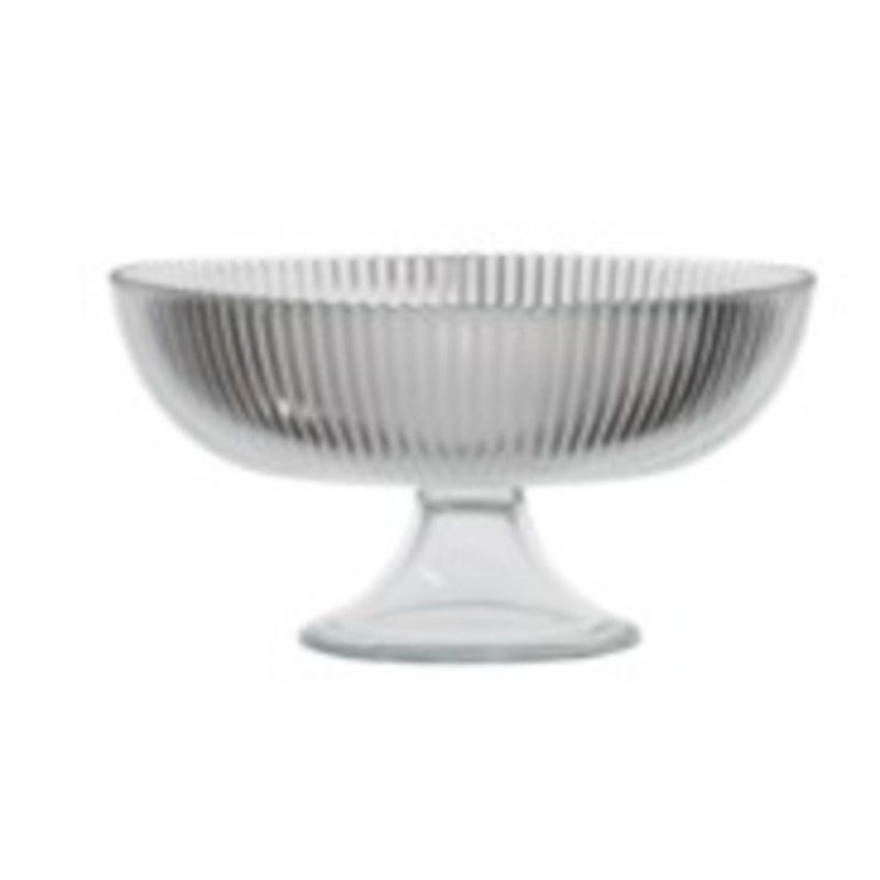 Footed bowl ARIA D20.5cm glass clear