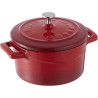 Mini casserole cast iron LAVA MINI UP D10cm 350ml red induction
