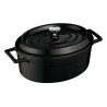 Casserole cast iron LAVA OVAL 25x31cm 7.06L black induction