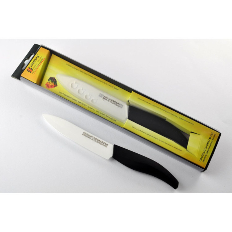 Ceramic knife 1.8mm 13cm black/white