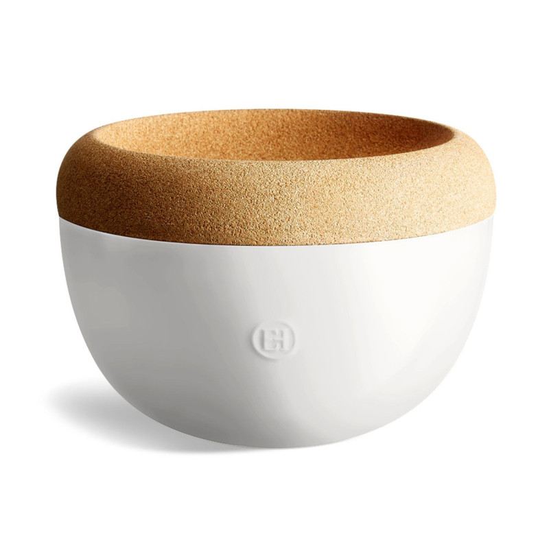 Sāls trauks ø14.6cm. h-8.6cm. 0.5L. balts