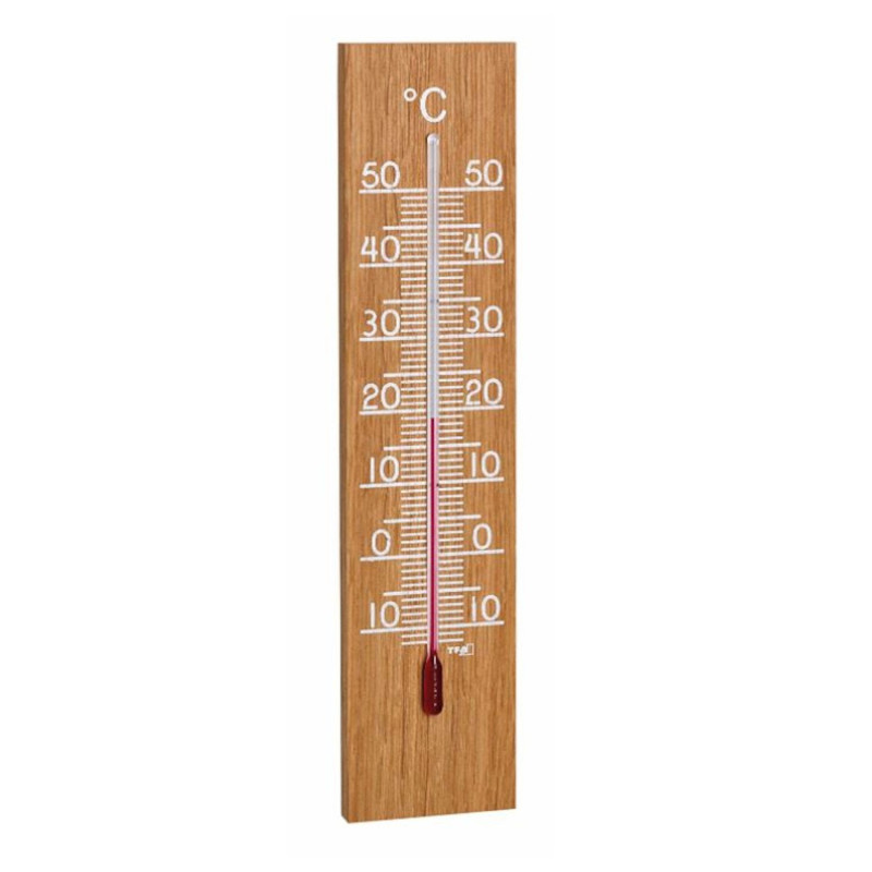 Indoor thermometer 200x46x12mm 52g oak-tree