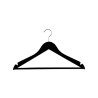 Hanger wood BASIC 44cm black