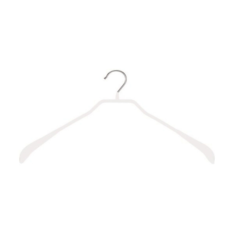 Hanger metal BODYFORM 42cm white rubber coated