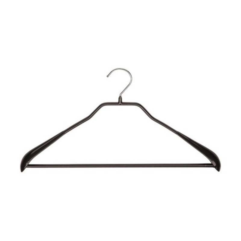 Hanger metal BODYFORM 42cm black rubber coated