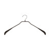 Вешалка металлическая корпуса 42 см черной с резиновым покрытием