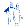 Disposable aprons 81×125cm 50pcs white