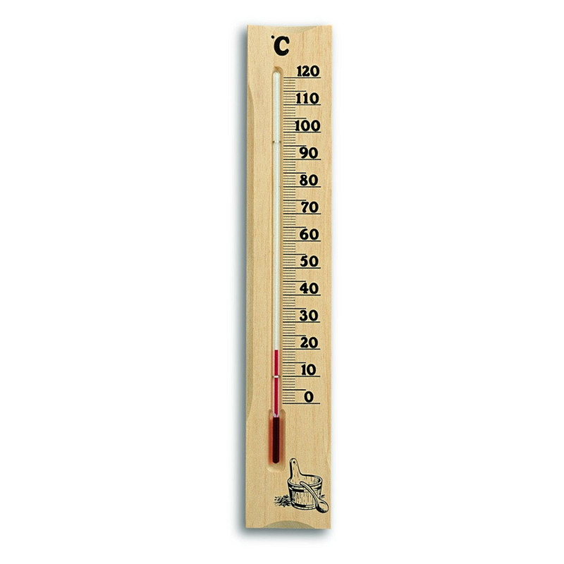 Sauna thermometer 380x66mm 169g pine wood