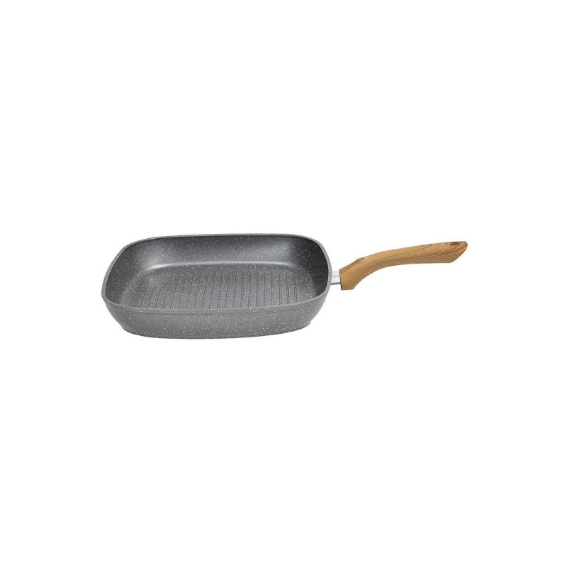 Square pan grill bottom 28x28x4cm induction