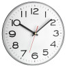 Wall clock plastic 280x40mm 329g silver
