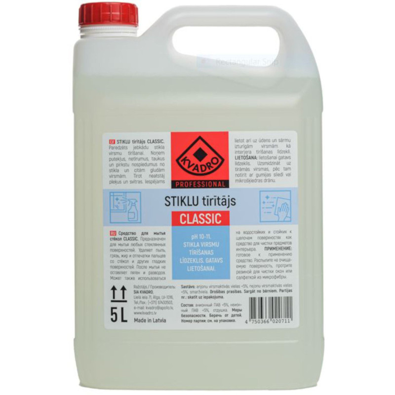 Stiklu mazgāšanas līdzeklis CLASSIC 5l
