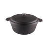 Casserole cast iron LAVA D26cm 4.71L black matte induction