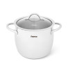 Stockpot VIVIEN 24x19.2 cm / 8.7 LTR with glass lid (stainless steel)
