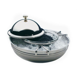 Caviar cooler glass bowl...