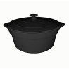 Pot with lid CHEFS FUSION D28cm black