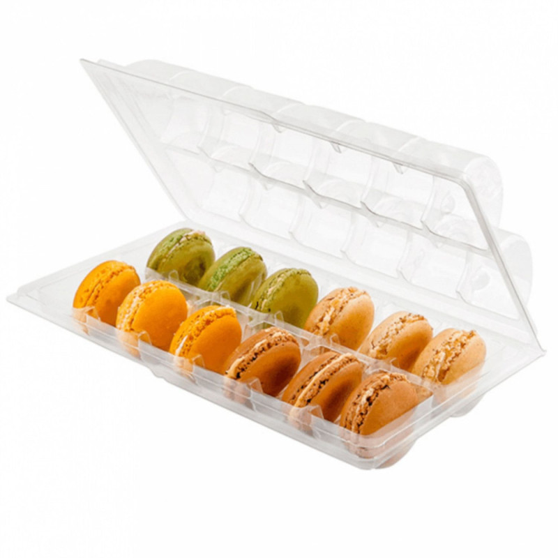 BLISTERS 12 MACAROONS 13,3x22,5x5 CM CLEAR PET [75]