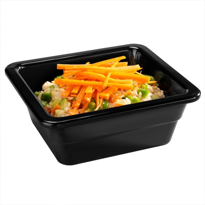 Dish GN1/6 melamine h-65mm black