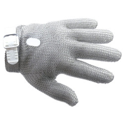 Chainmail glove size S white