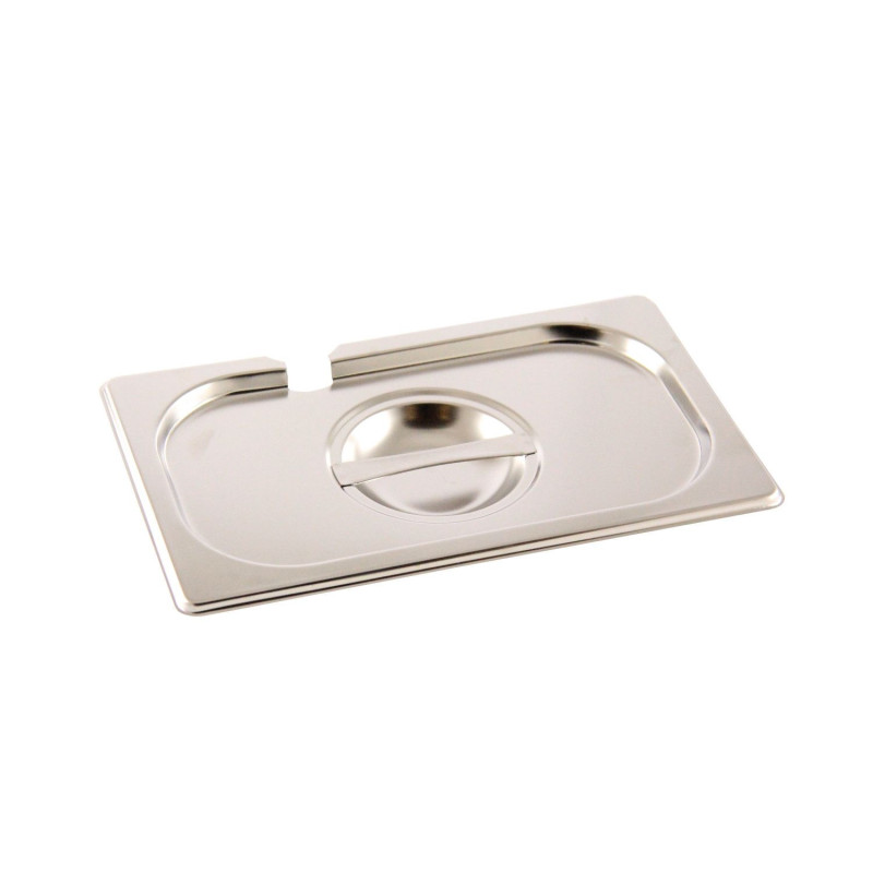 Lid GN 1/4 with splits for ladle s/s