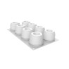SECRET 110 - SILICONE MOULD N.8 Ø62 H 49 MM White
