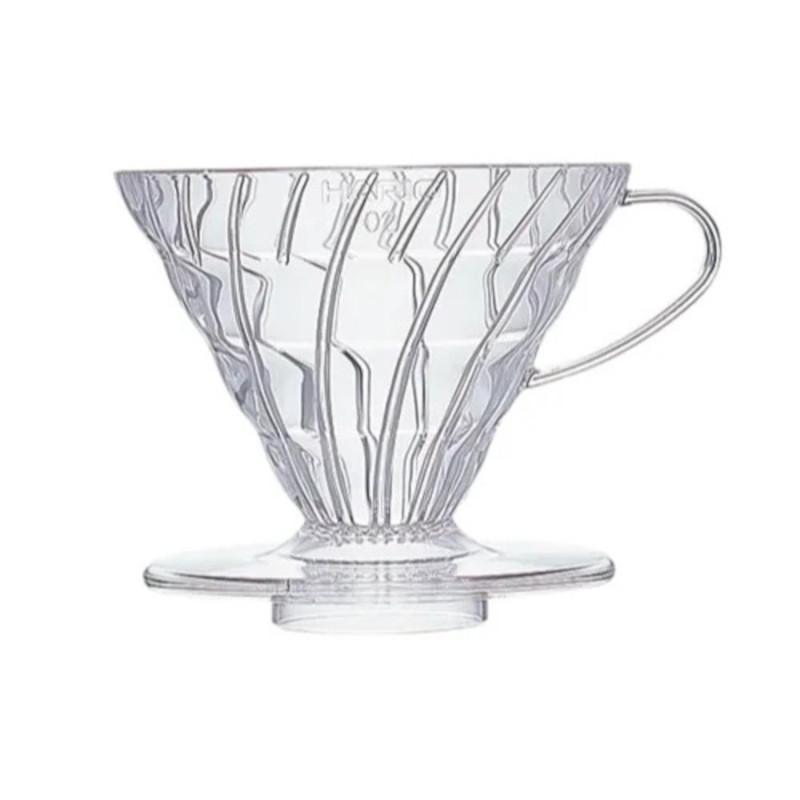 Hario V60-02 plastmasas filtrs, caurspīdīgs