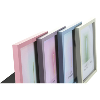 Foto rāmis Home ESPRIT Zils Zaļš Stikls Koks MDF Urbāns (4 gb.),,,