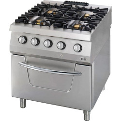 Gas stove with 4 burners...