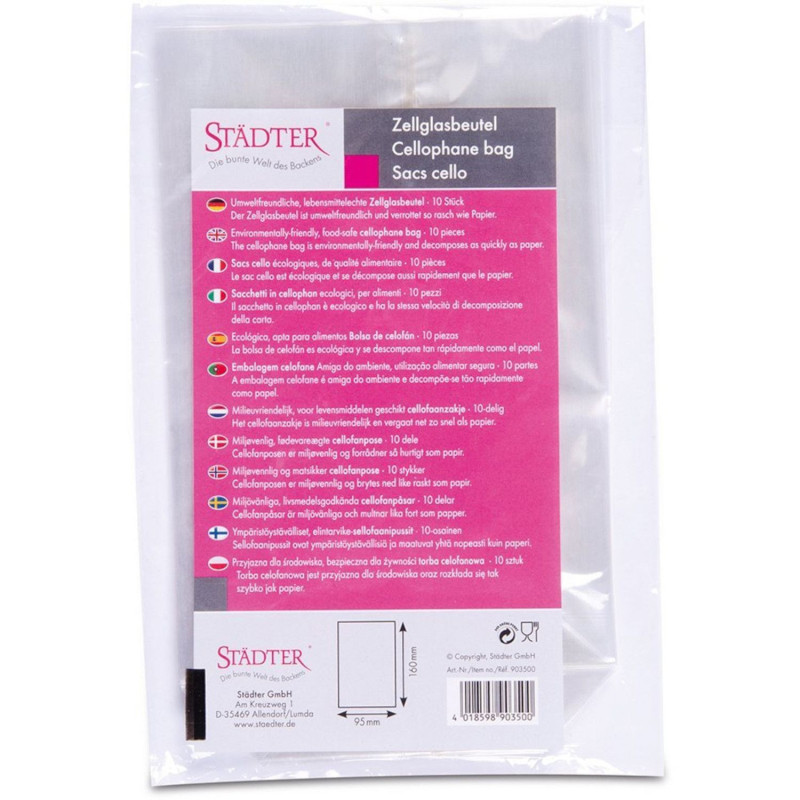 Sweets bags 95x160mm 10pcs