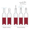 Vacuum Wine Stopper Grey (6 pcs), Blister