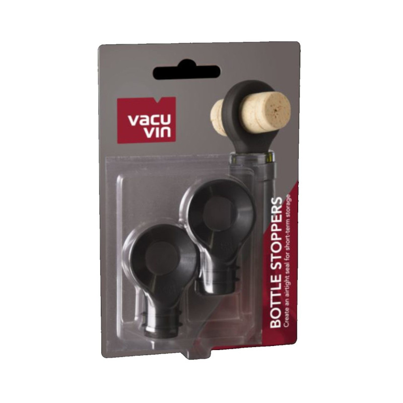 Silikoonist veinipudeli korgid 2 tk mustad