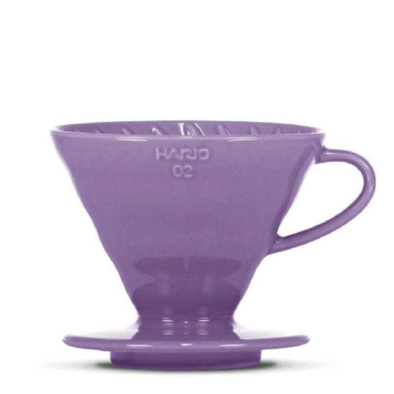 Hario V60-02 keramikas filtrs, violets