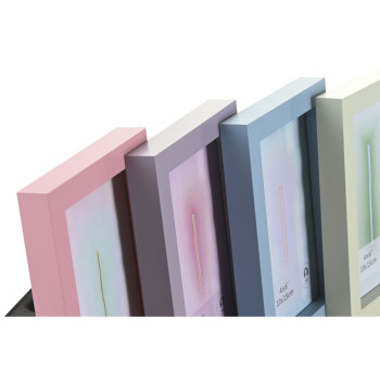 Foto rāmis Home ESPRIT Zils Zaļš Stikls Koks MDF Urbāns (4 gb.),,,