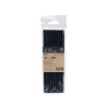 Paper drinking straws black D6mm h-20cm 20pcs