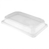 Lids for sushi tray (212.96) 21.5x13.8x3.2cm 50pcs transparent