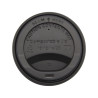 Lids PLA for paper cups D90mm black 50 pcs