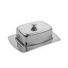BUTTER DISH WITH COVER 19x12cm metal