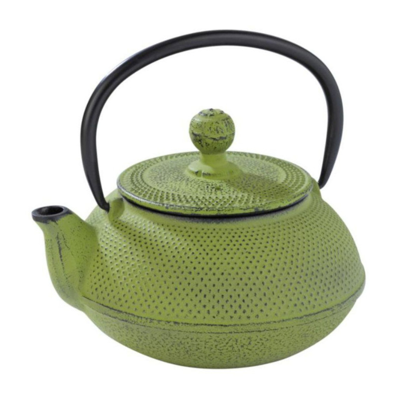 Tea pot NIPON 600ml with filter, cast iron, green