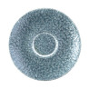 Saucer D 15.6cm RAKU TOPAZ BLUE