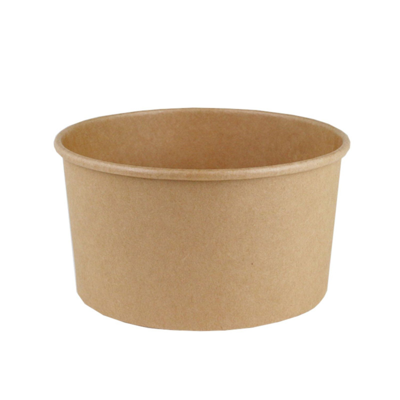 Bļoda salātiem ø18.5cm, h-6cm 1100ml KRAFT 50gab vāki KG-PET-185
