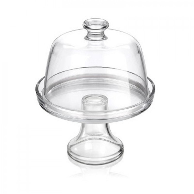Cake plate PALLADIO UP D22cm footed with dome