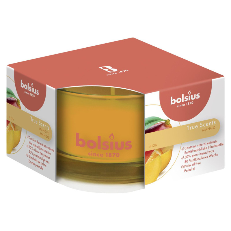 Scented Candle in a glass 50/80 mm 13h MANGO