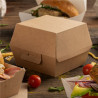 Container burger box NATURAL 14,4x13,6x9,2cm 50pcs