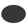 Placemat TOGO Leather look imitation, oval, 33x45cm, black