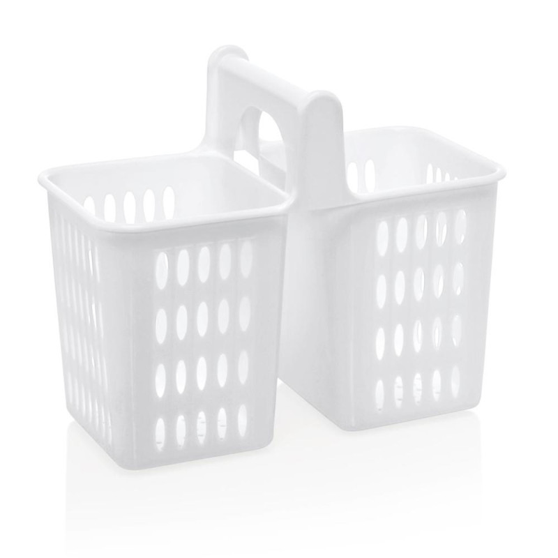 VIRTUVES PIEDERUMU TURĒTĀJS, GROZS 20X10.5CM, DIVPUSĒJS, БЕЛЫЙ , PP, WAS