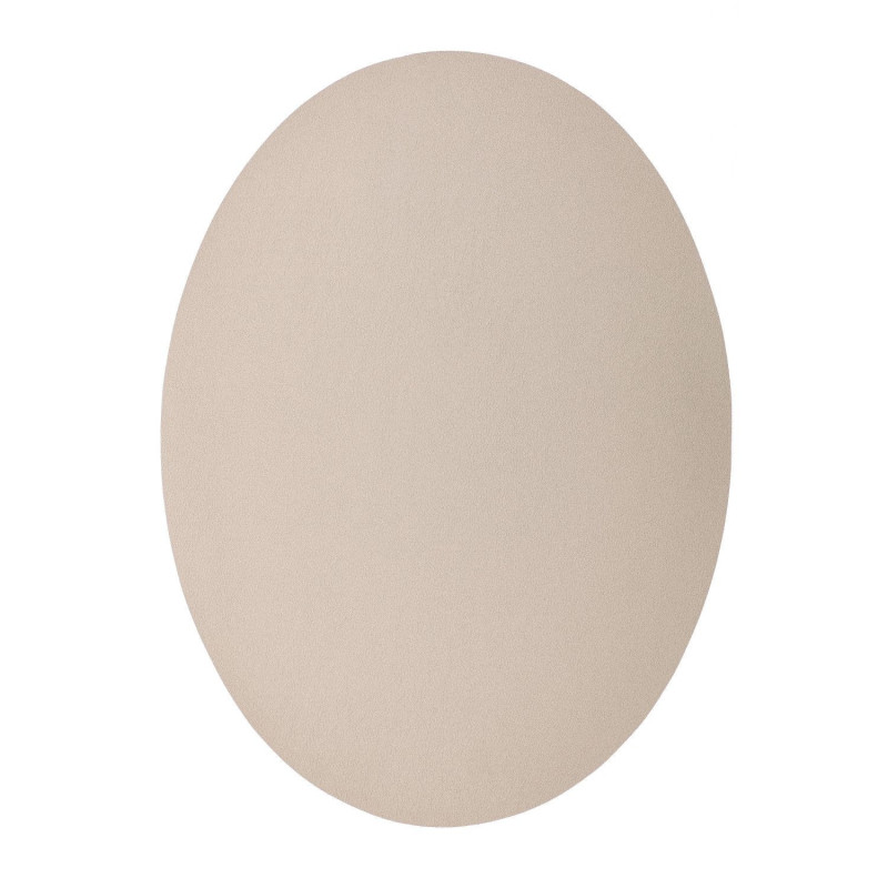 Placemat TOGO Leather look imitation,oval, 33x45cm, taupe