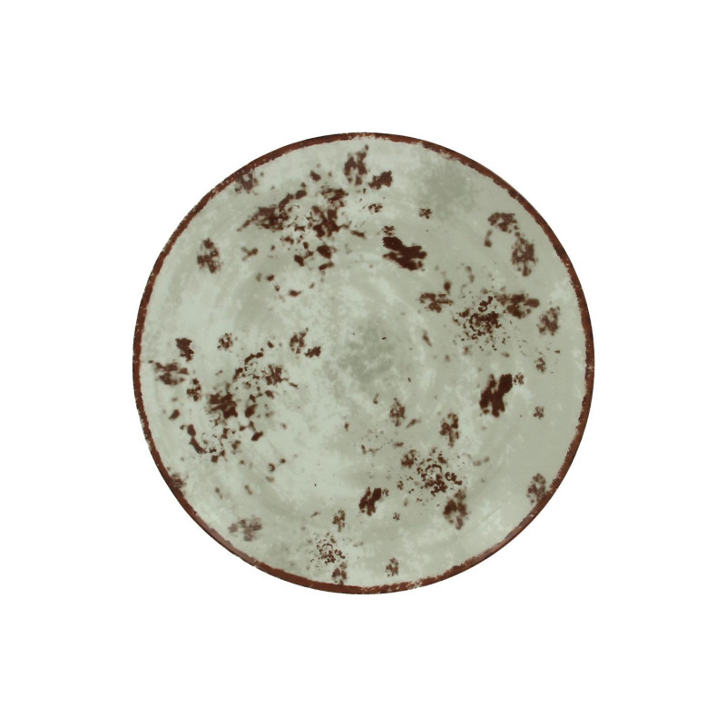 Flat coupe plate D31cm PEPPERY grey