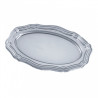 Plastic tray 30x45cm silver